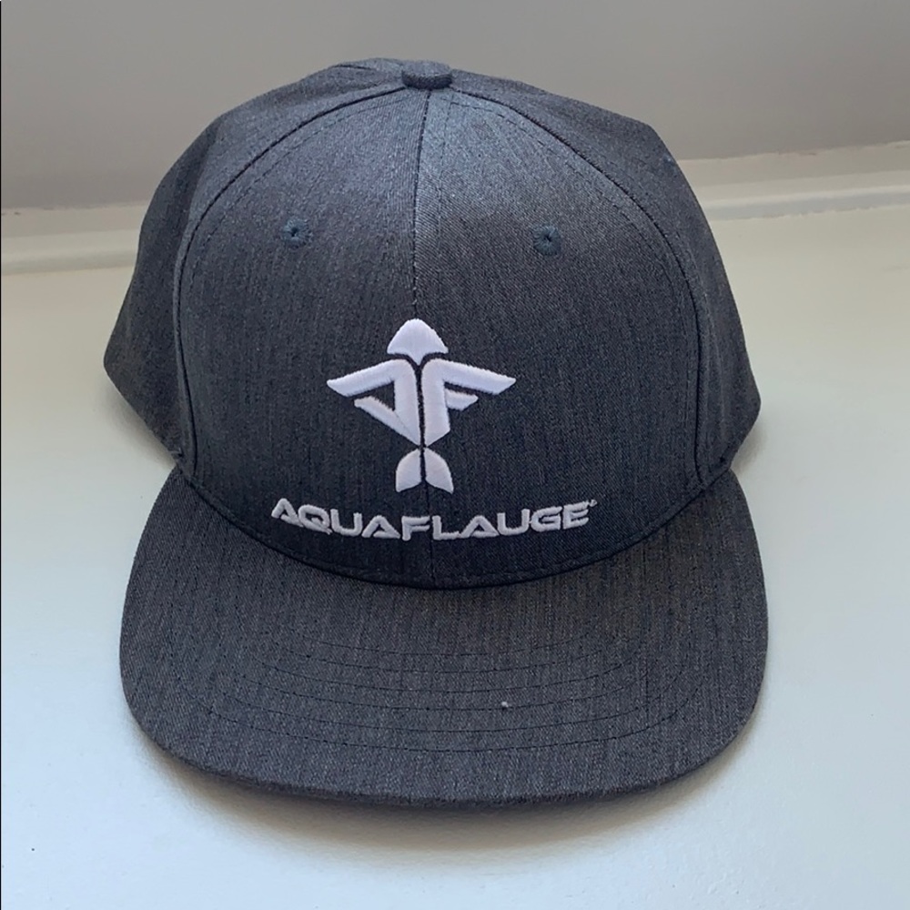 Aquaflauge Distressed Flat Brim Hat